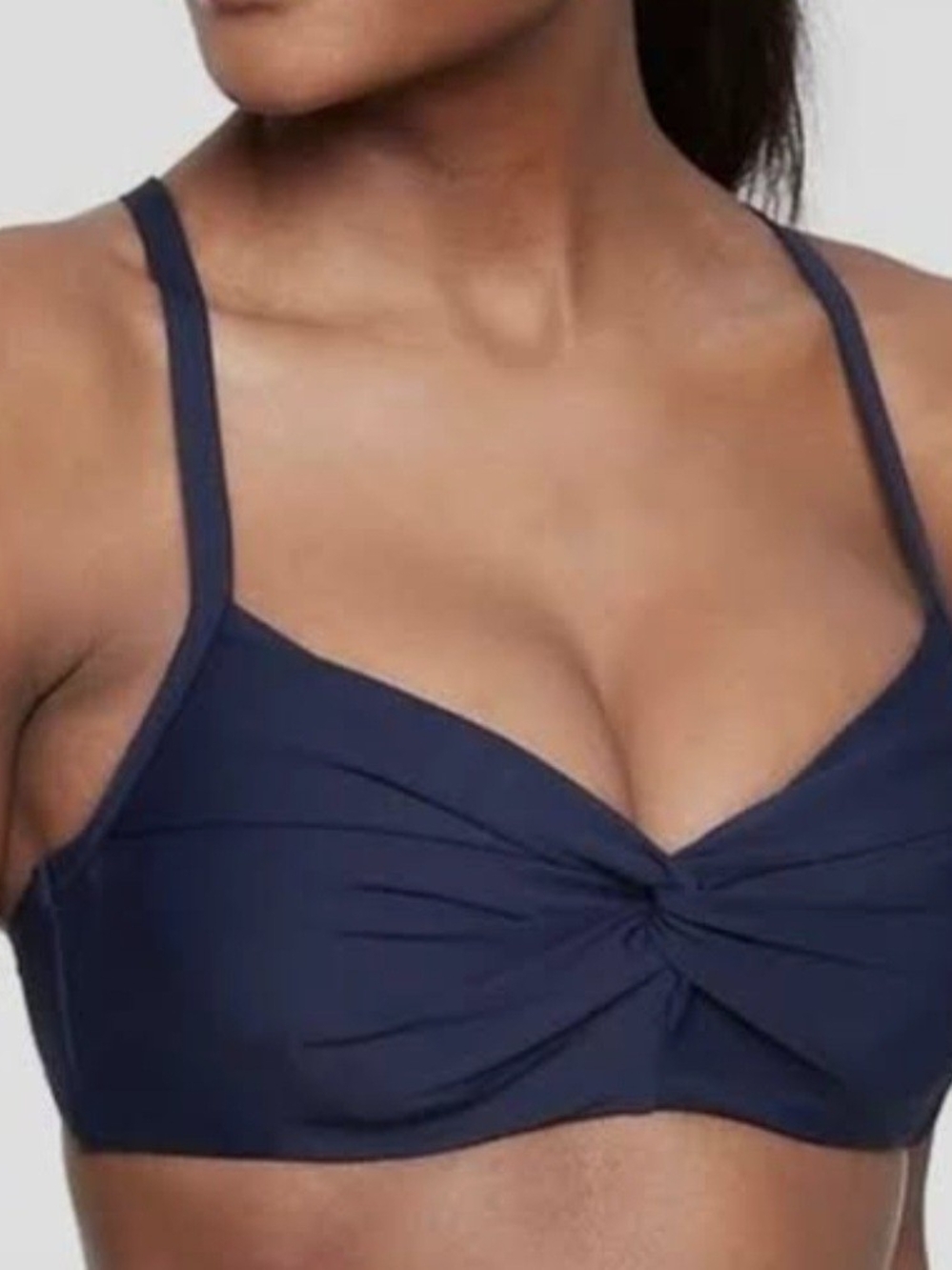 Athleta Navy Adjustable Bikini Top
